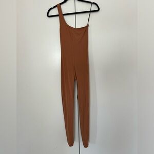 JluxLabel one shoulder jumpsuit very stretchy